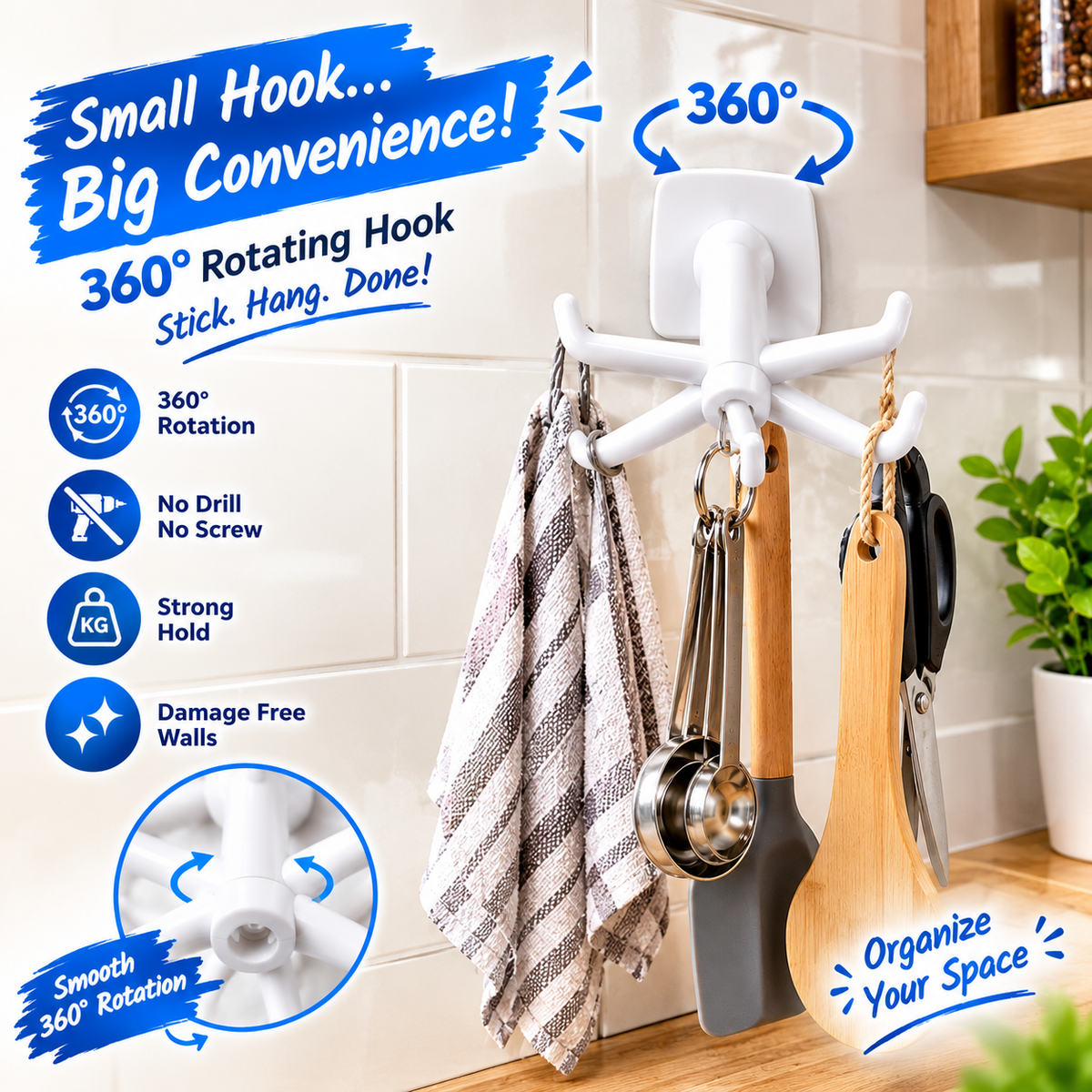 360° Spin Hook 🔥BUY 1 GET 3 FREE💫