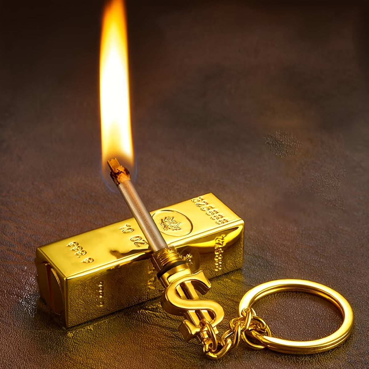 Gold Bar Flame Lighter