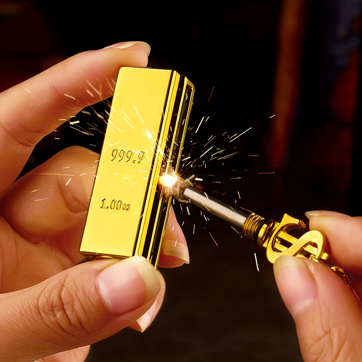 Gold Bar Flame Lighter